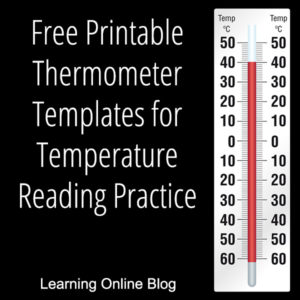 blank thermometer fahrenheit and celsius