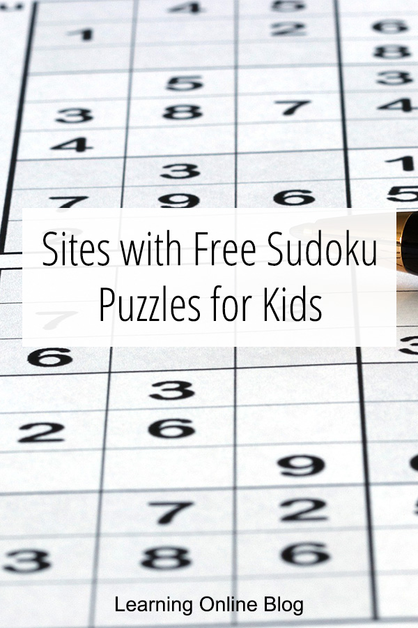 Sites with Free Sudoku Puzzles for Kids - Learning Online Blog