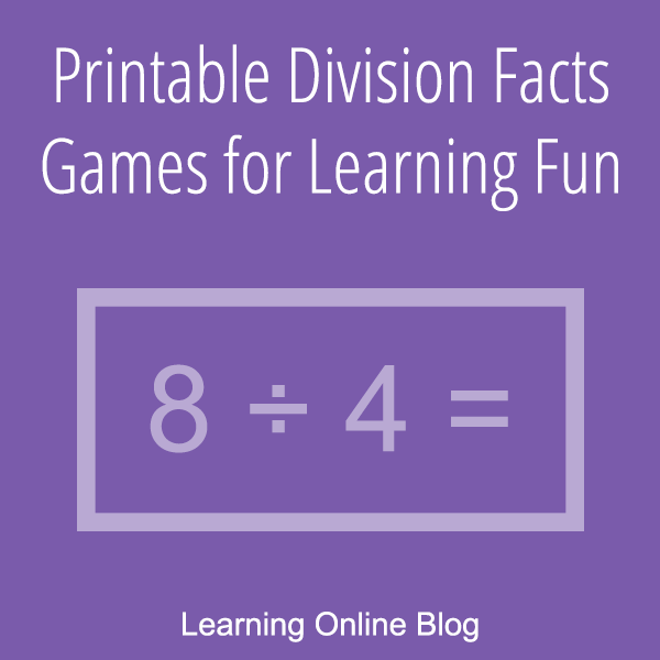 Division Facts- Mini-Games (Print and google slides version