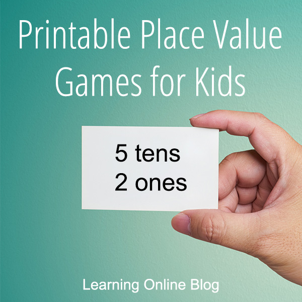 printable place value games for kids