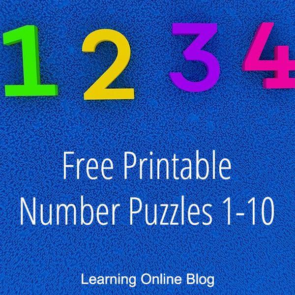  Free Printable Number Puzzles 1 10 Learning Online Blog