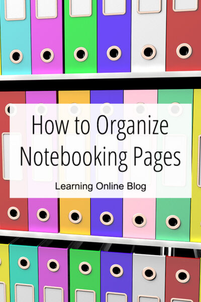 How to Organize Notebooking Pages